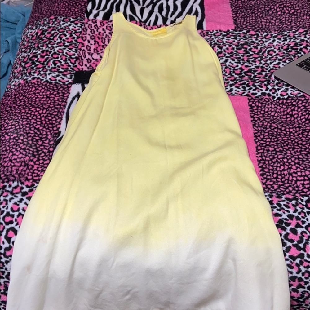 Ombré yellow dress